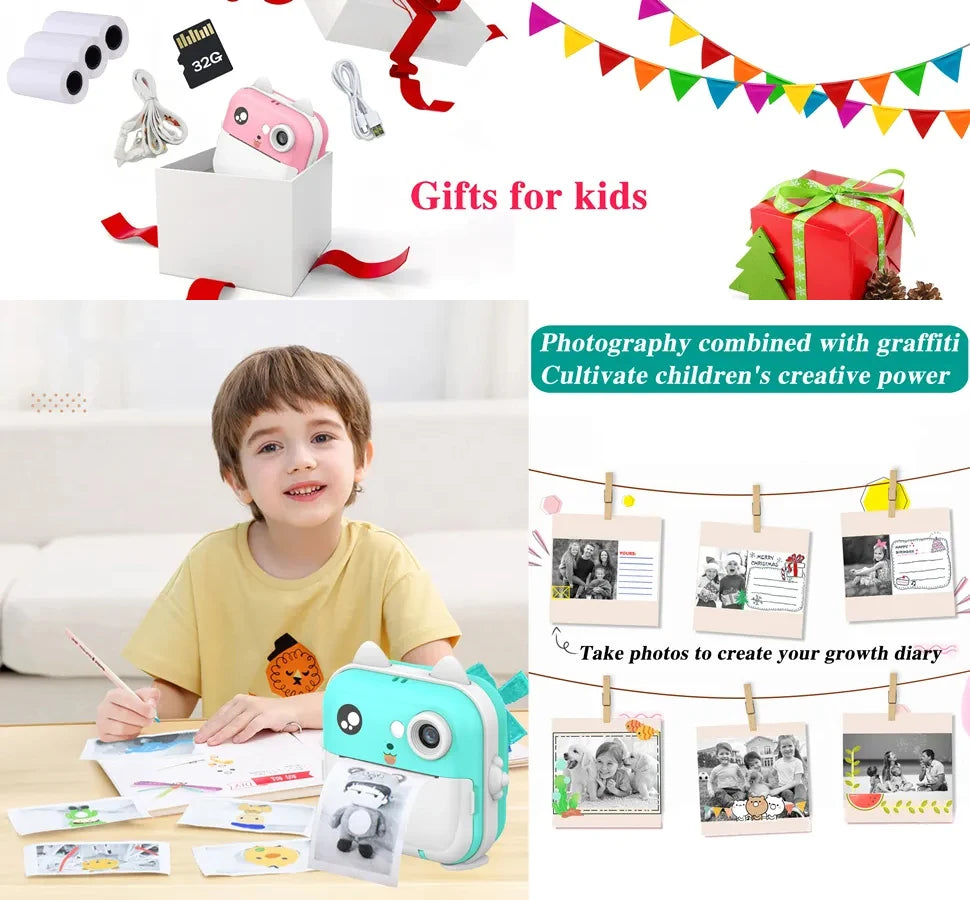 Kids Instant Print Camera