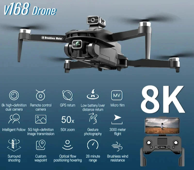 8K 5G GPS Professional HD Aerial Photography Dual-Camera