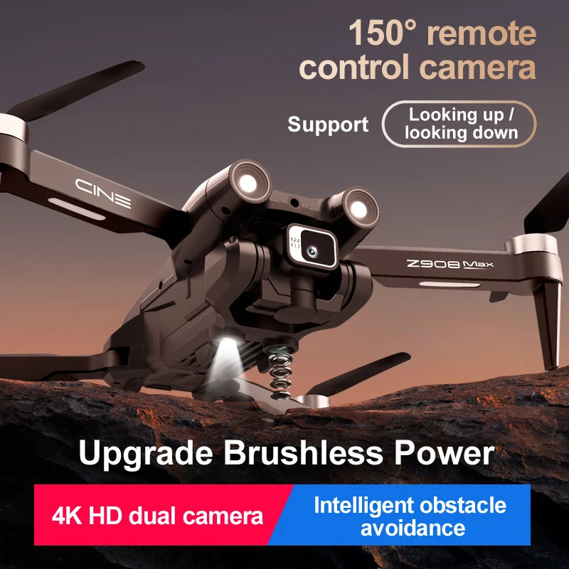 Obstacle Avoidance Brushless Four-Axis Folding RC Quadcopter Toys