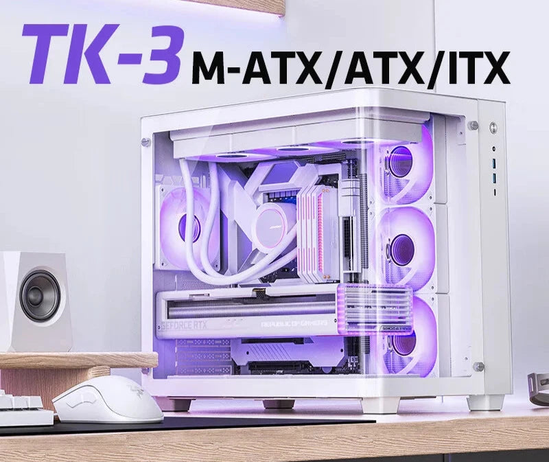 JONSBO TK-3 M-ATX/ATX/ITX Desktop Case