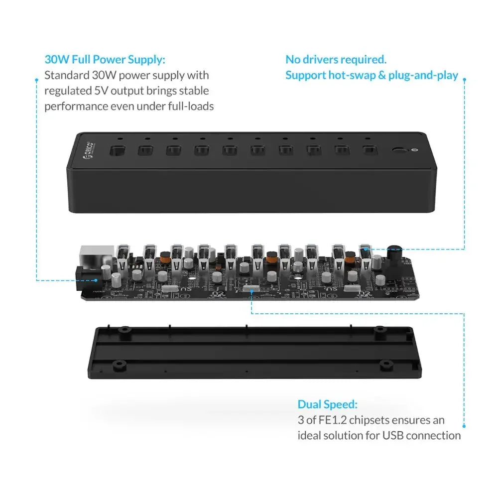 High Speed USB Splitter PC Computer Accessories