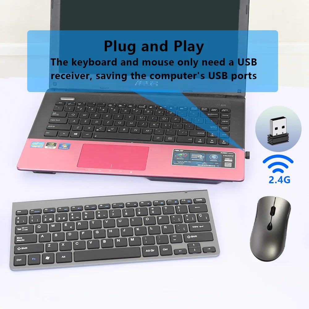 2.4G Wireless Keyboard and Mouse