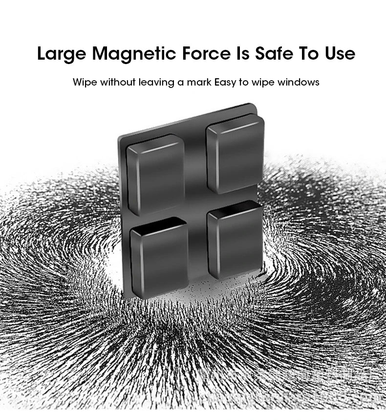 Double-layer Strong Magnetic Glass Wiper Tool