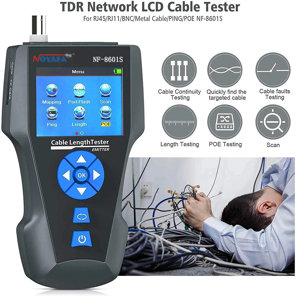 NF-8601S Multifunctional RJ45 CAT6 Network Cable Tester