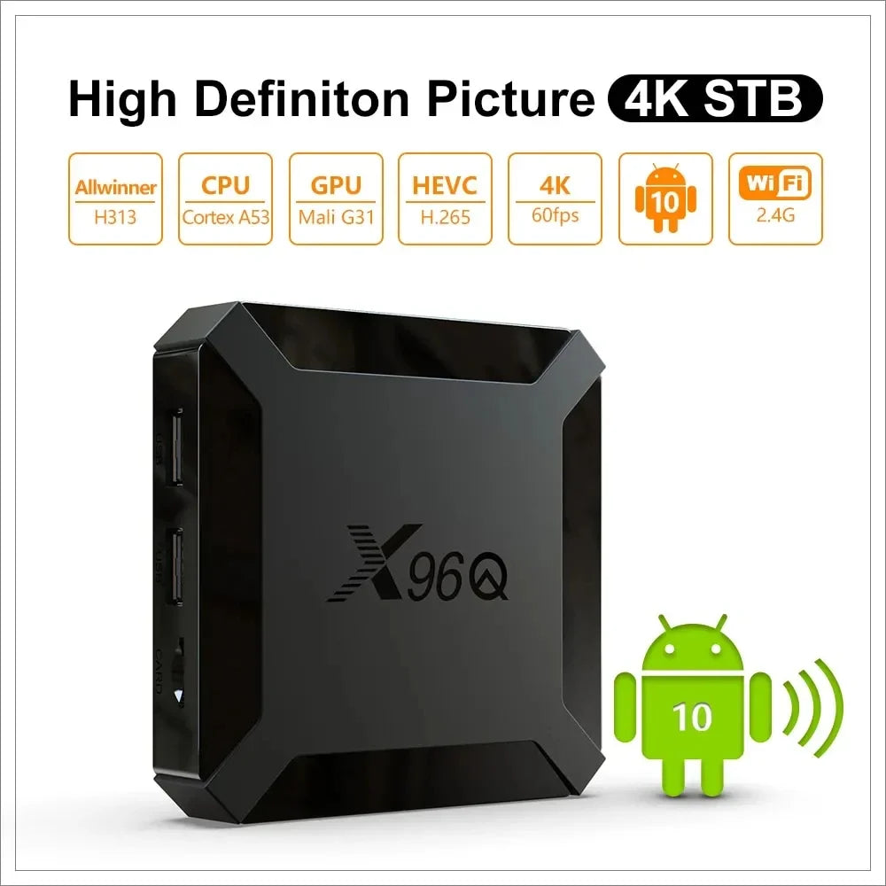 H313 Quad Core 4K Smart TV BOX