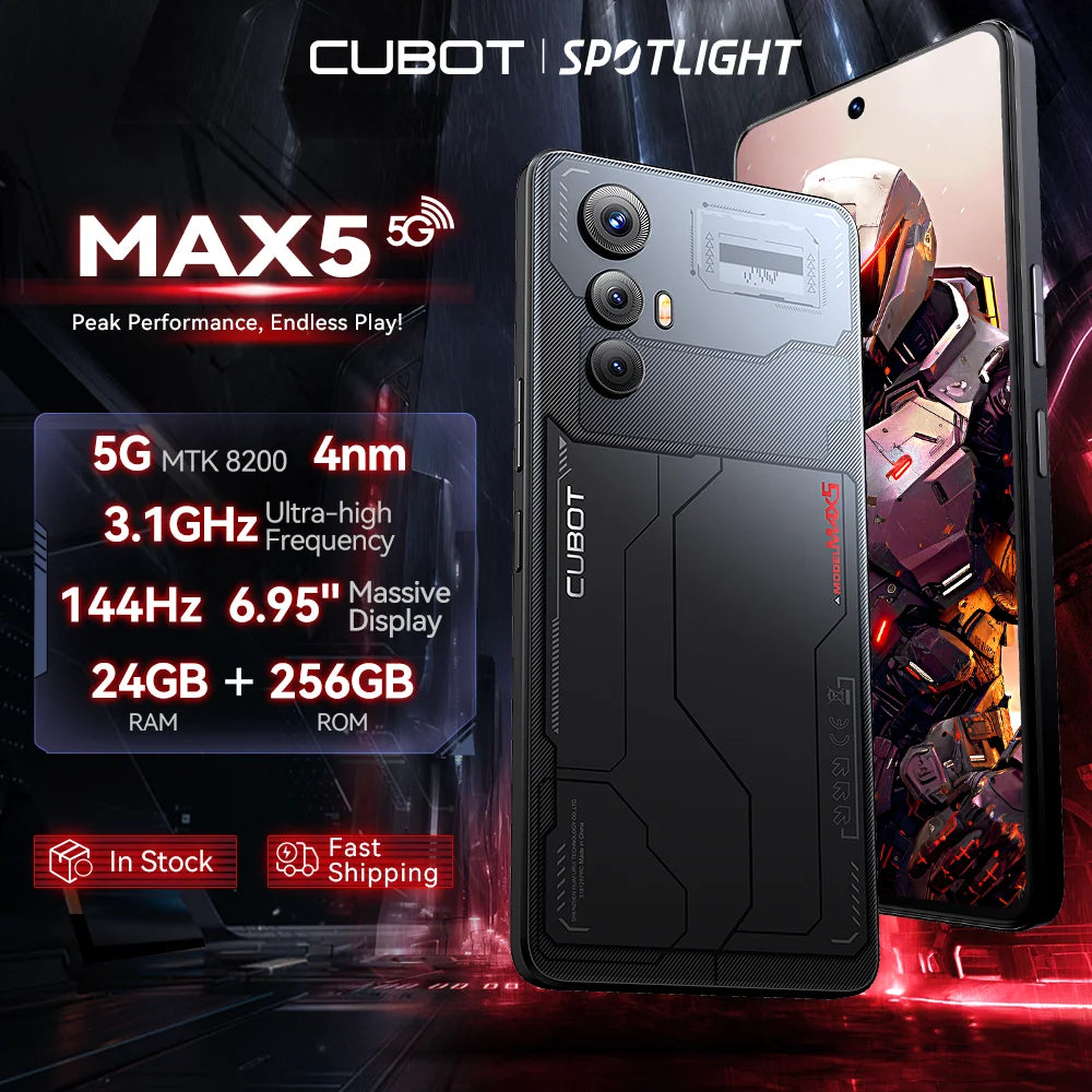 New CUBOT MAX 5 Android Smartphone