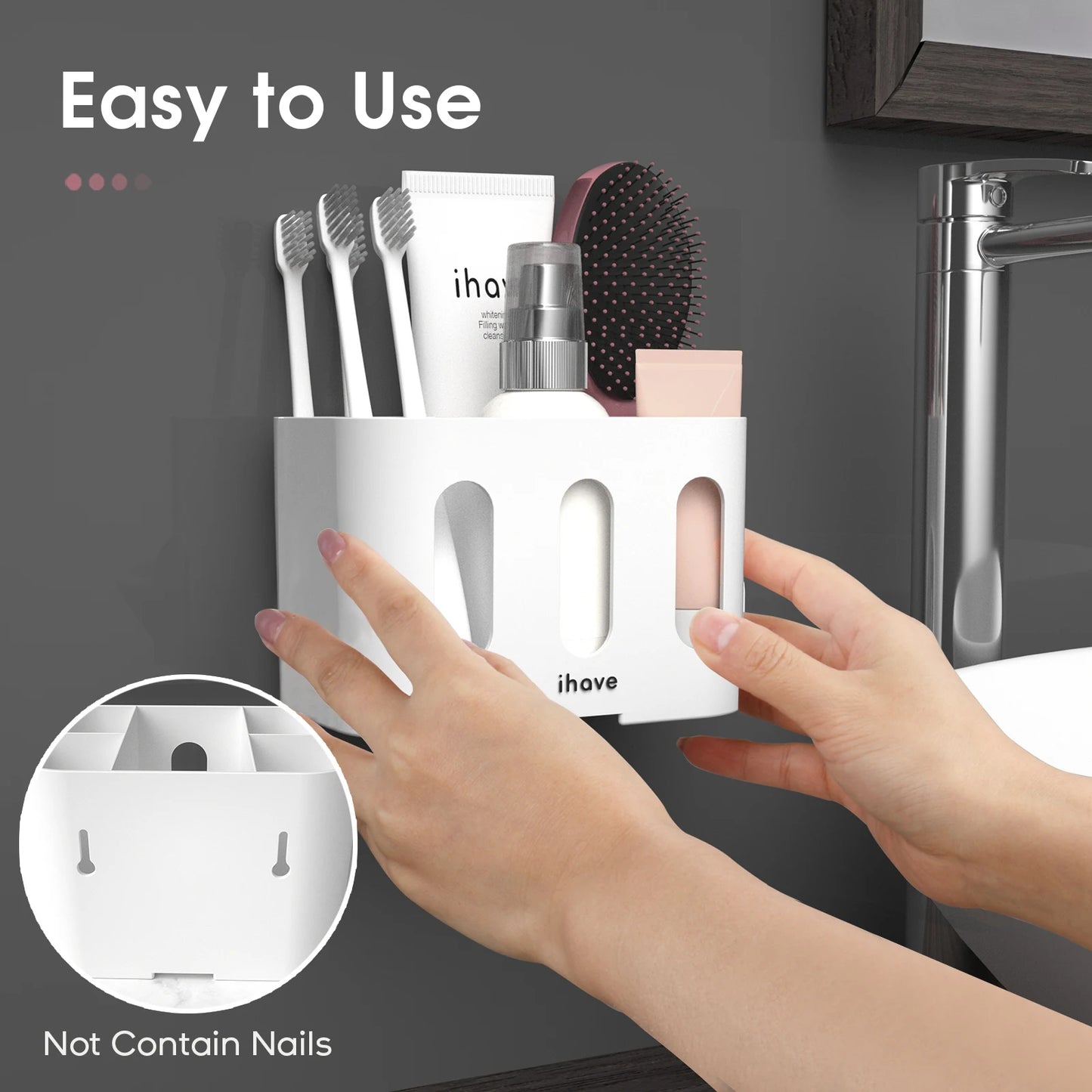 Electric Tooth Brush Holder with 5 Slots