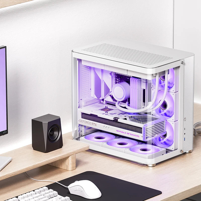 360 Water Cooling Aluminum Desktop Chassis