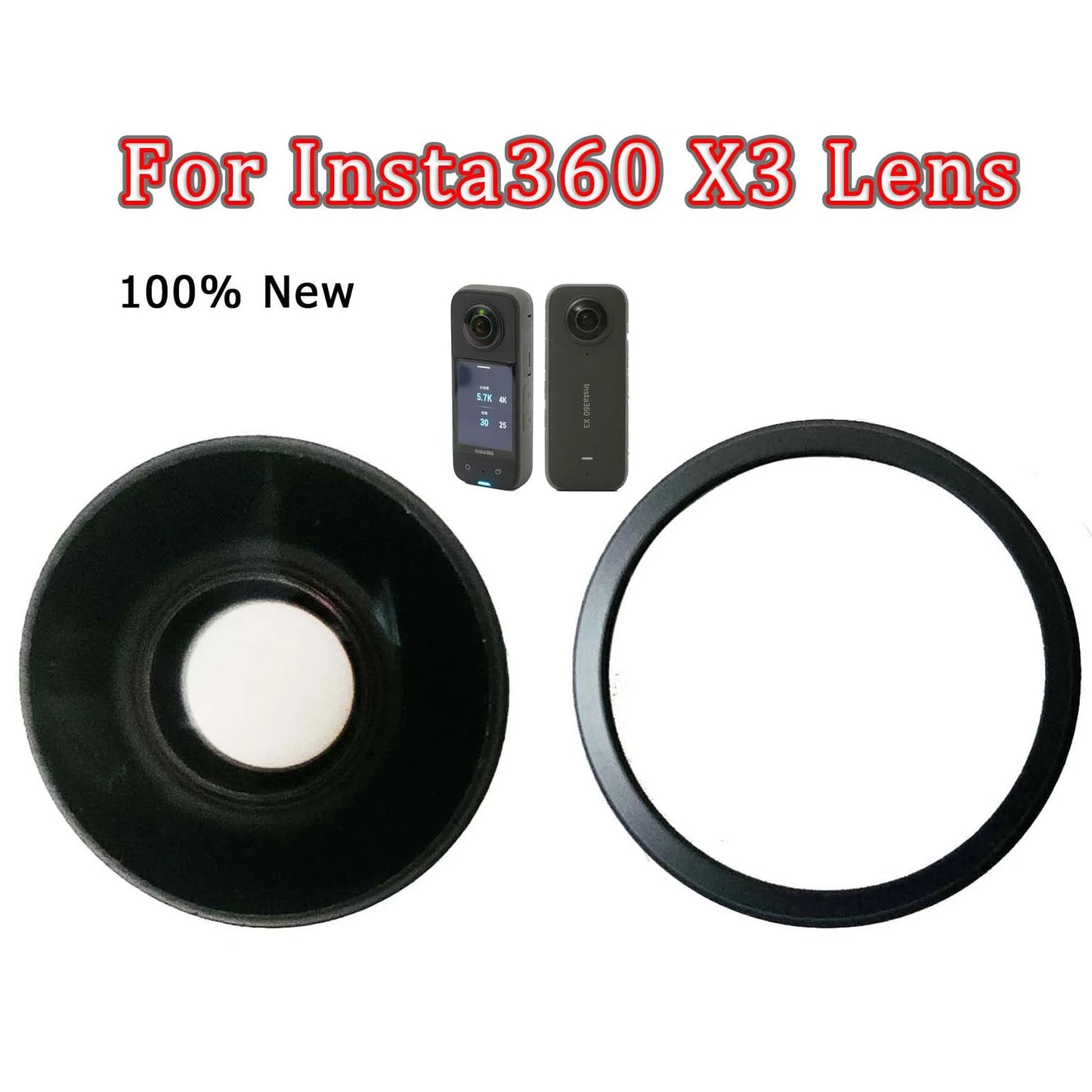 New Insta360 X3 Replacement Lens Glass