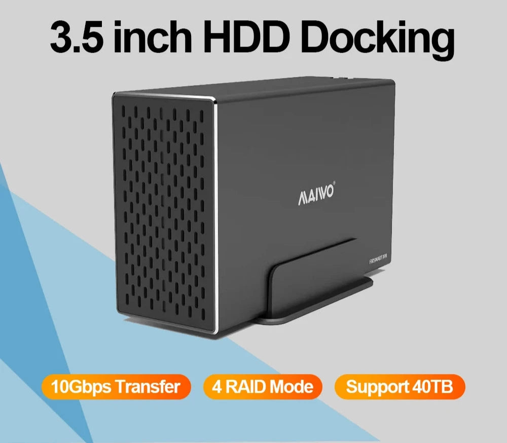 MAIWO 2.5‘’ 3.5‘’ HDD SATA RAID Storage