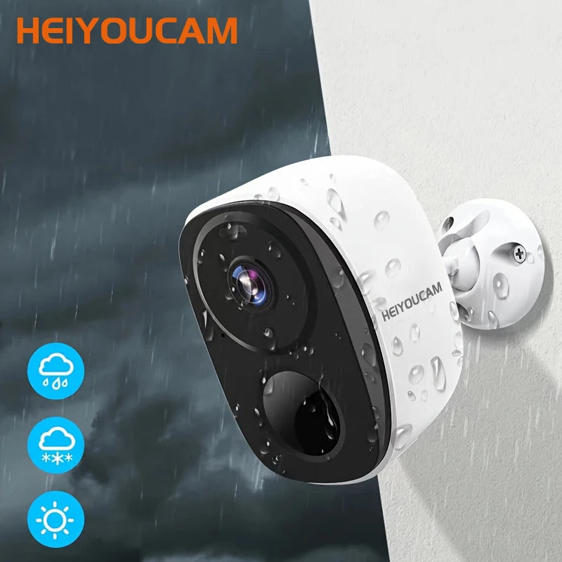 2K 3MP Battery Powered WiFi Security Camera with Spotlight Siren