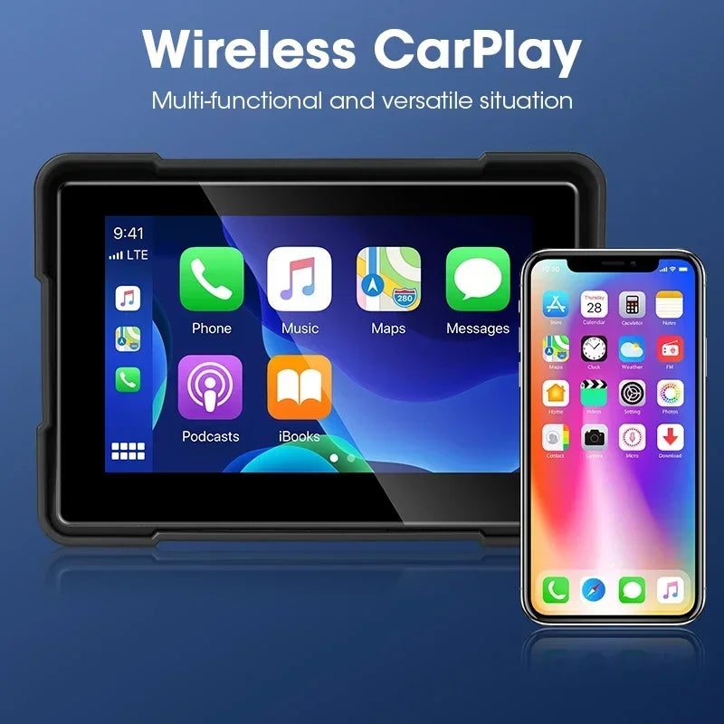 5 Inch Motorcycle Carplay Smart Screen Wireless Carplay