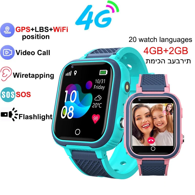 Waterproof Child Smartwatch Camera Monitor Tracker Location Phone Watch