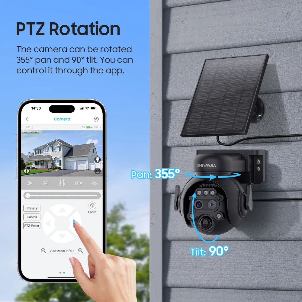 12X Zoom 4G LTE Solar Security Camera