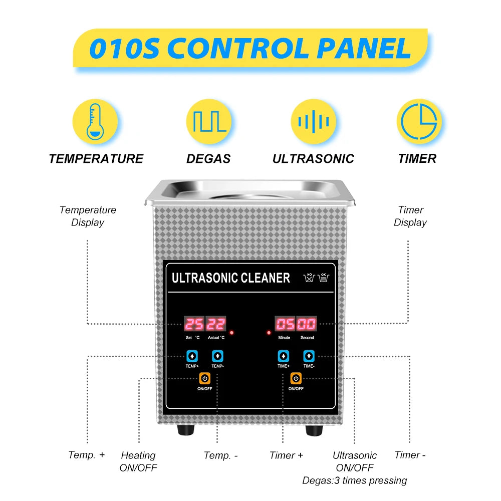 2L 60W Heater Timer Digital Display Stainless Basket