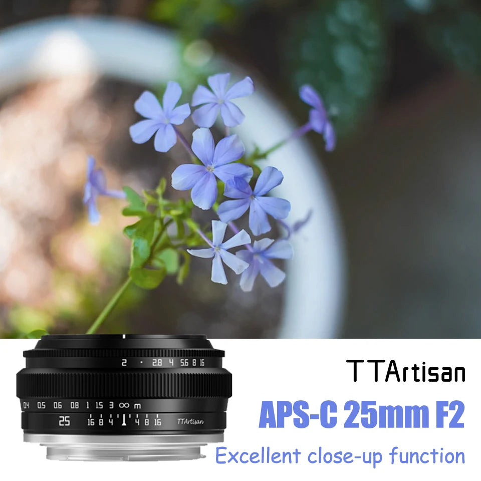 25mm F2.0 APS-C MF Portrait Photography Camera Lens