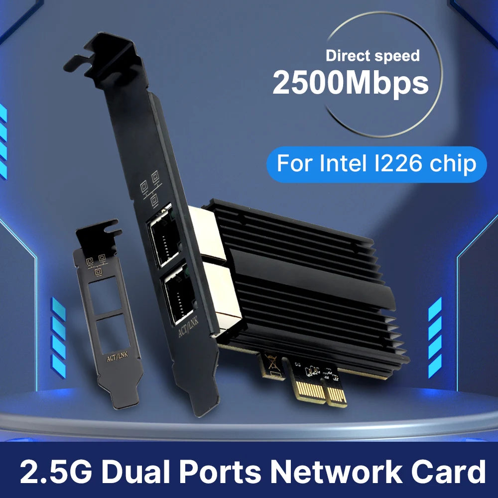 2500Mbps PCI-E To RJ45 Network Card