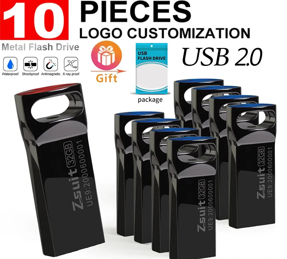 10Pcs/lot USB Flash Drives