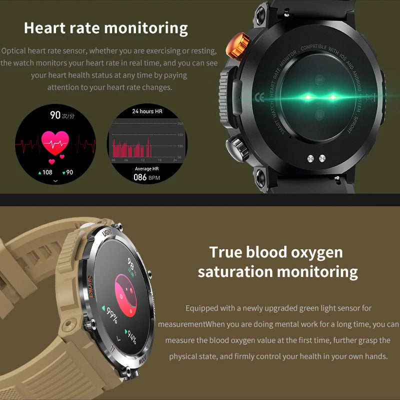 Health Monitoring Bluetooth Call Smart Watches