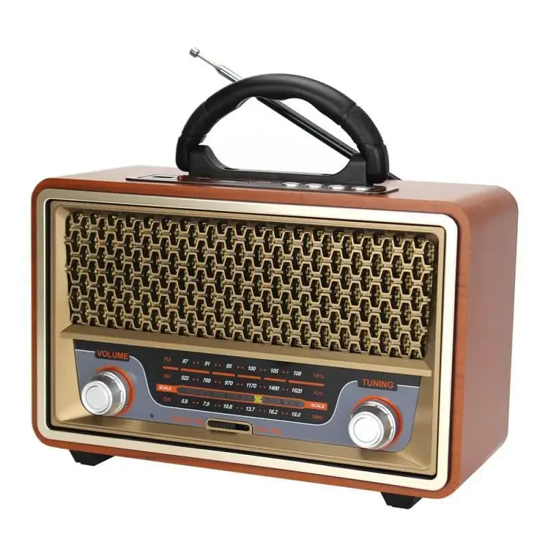 High Quality Wooden Retro Portable Radio