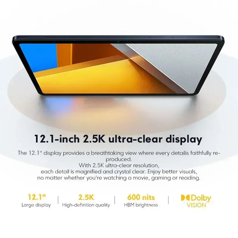 New Global Version 12.1'' 2.5K Display Tablet