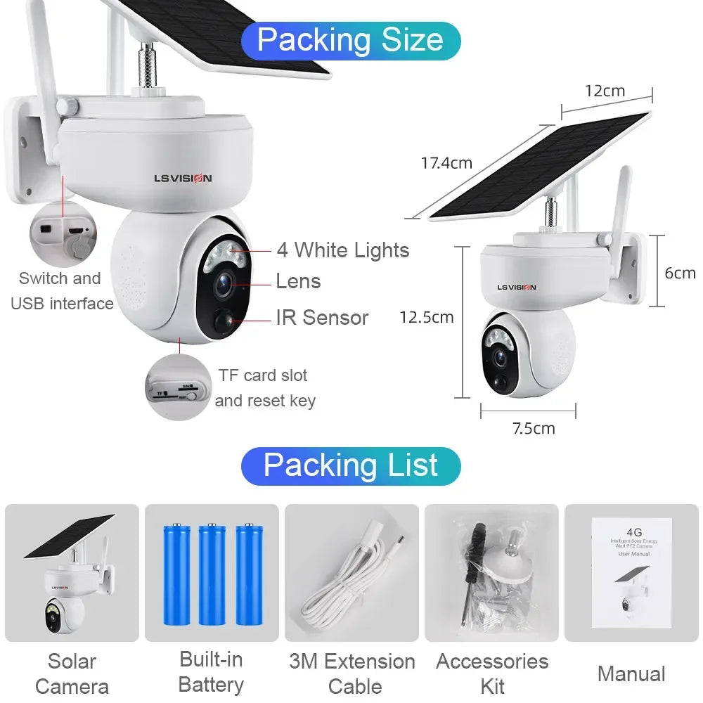 New Outdoor 4G Solar Camera