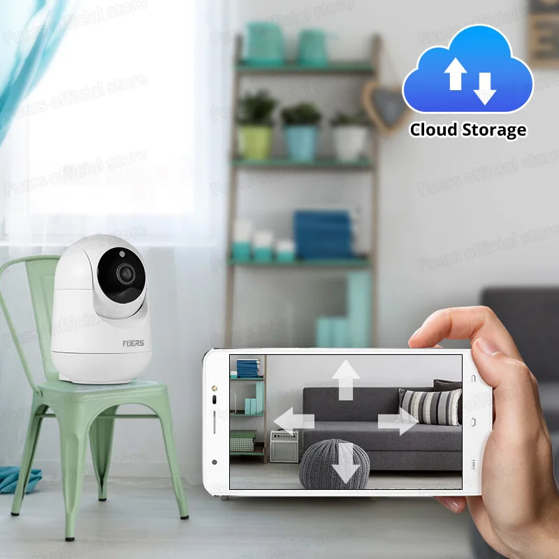 WiFi Wireless Surveillance Camera Automatic Tracking CCTV Security