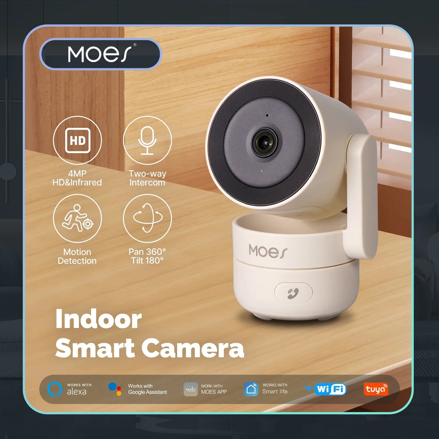 Indoor Pan/Tilt Smart Security Camera