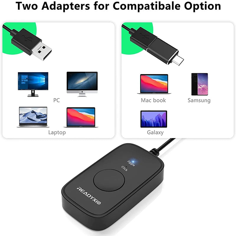 2 in 1 USB Jiggler Undetectable Mouse