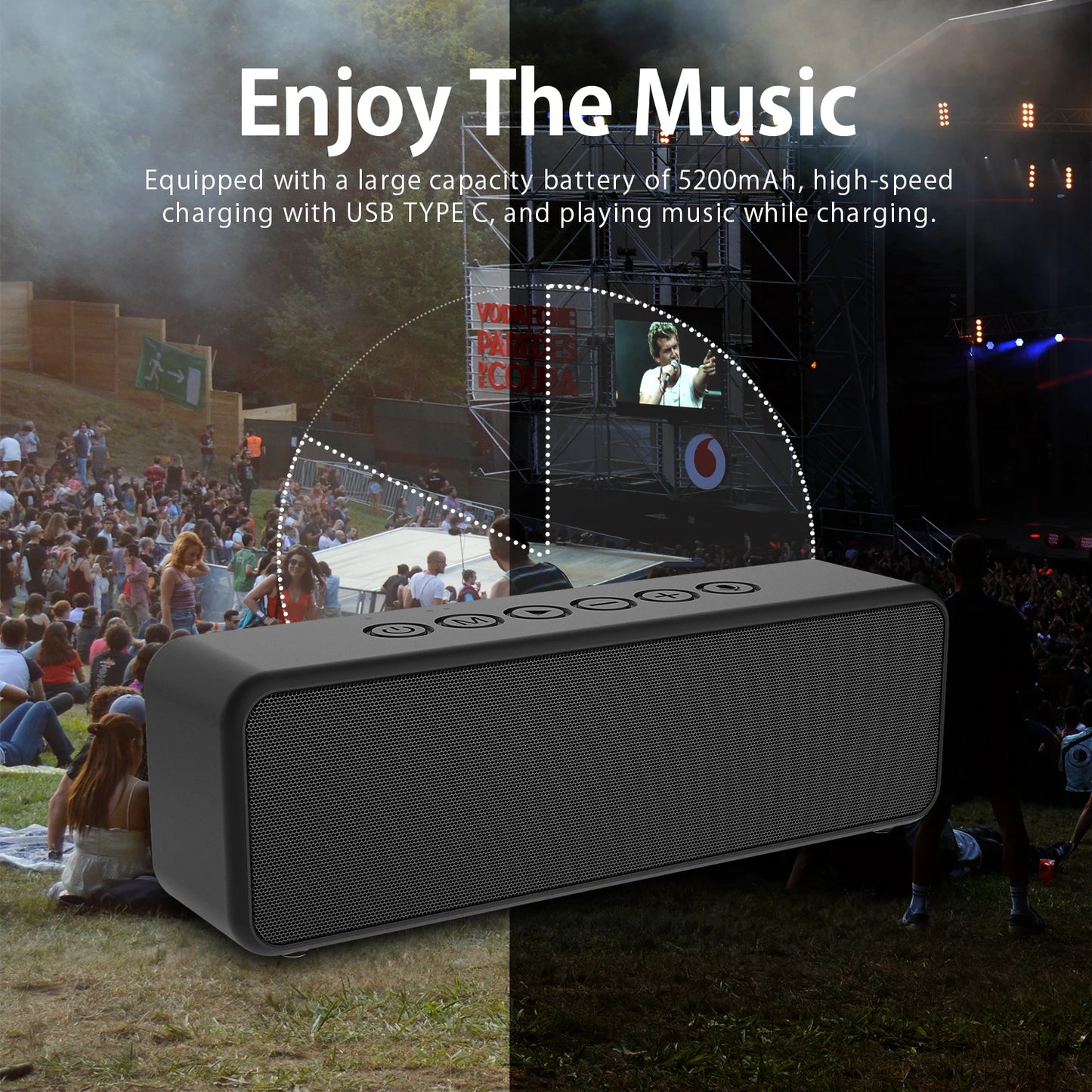 30W Wireless bluetooth 5.0 Speaker