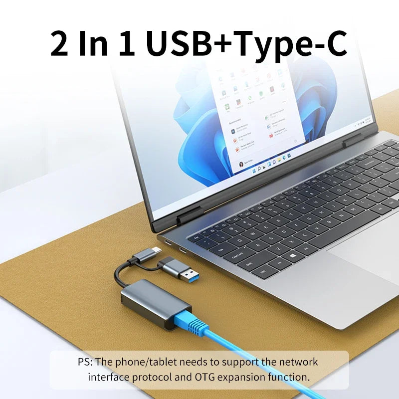 New 1000Mbps USB Ethernet Adapter