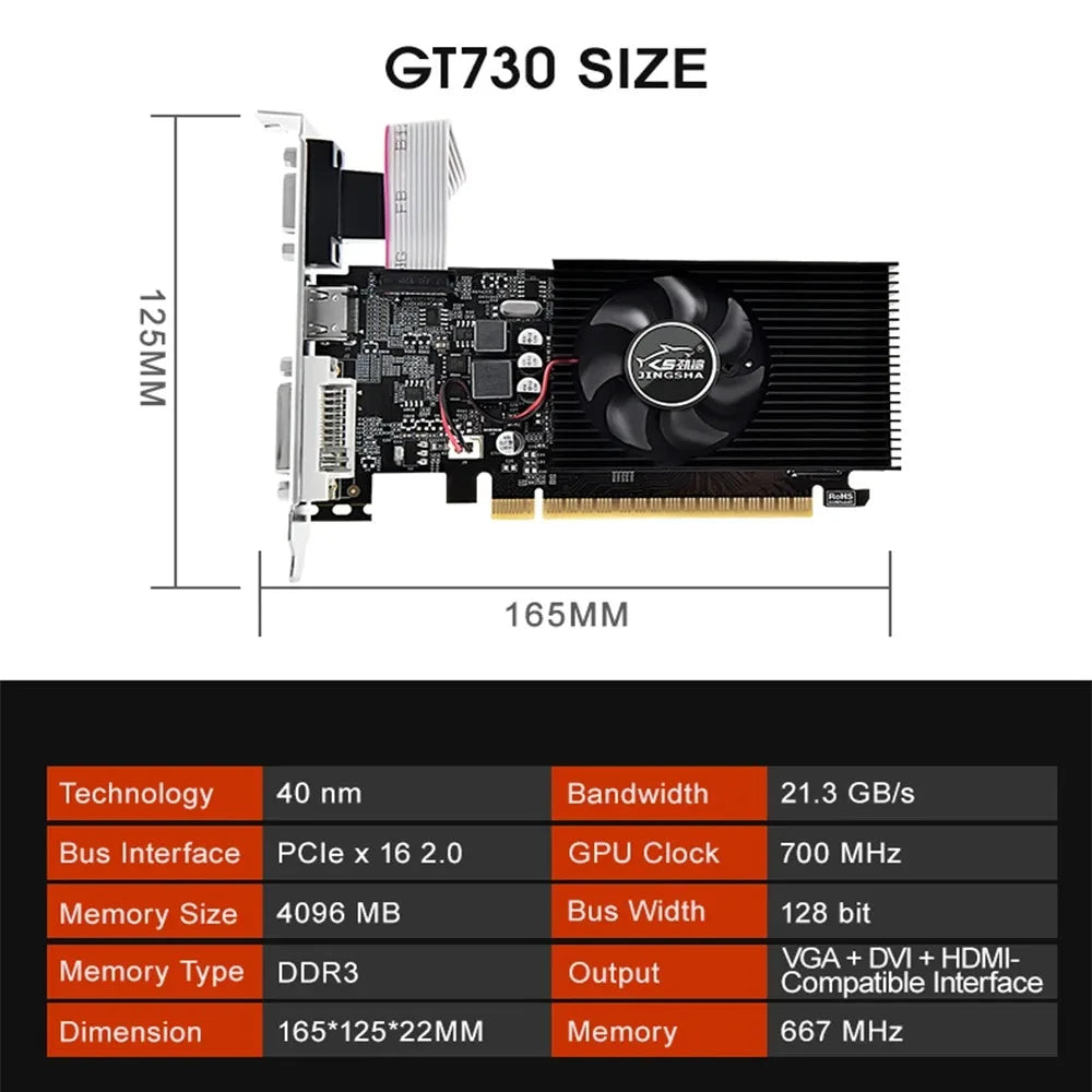 New GT730 4GB Video Card