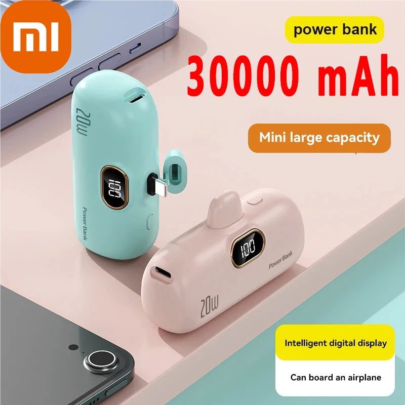 Mini Fast-Charge Wireless Capsule Power Bank