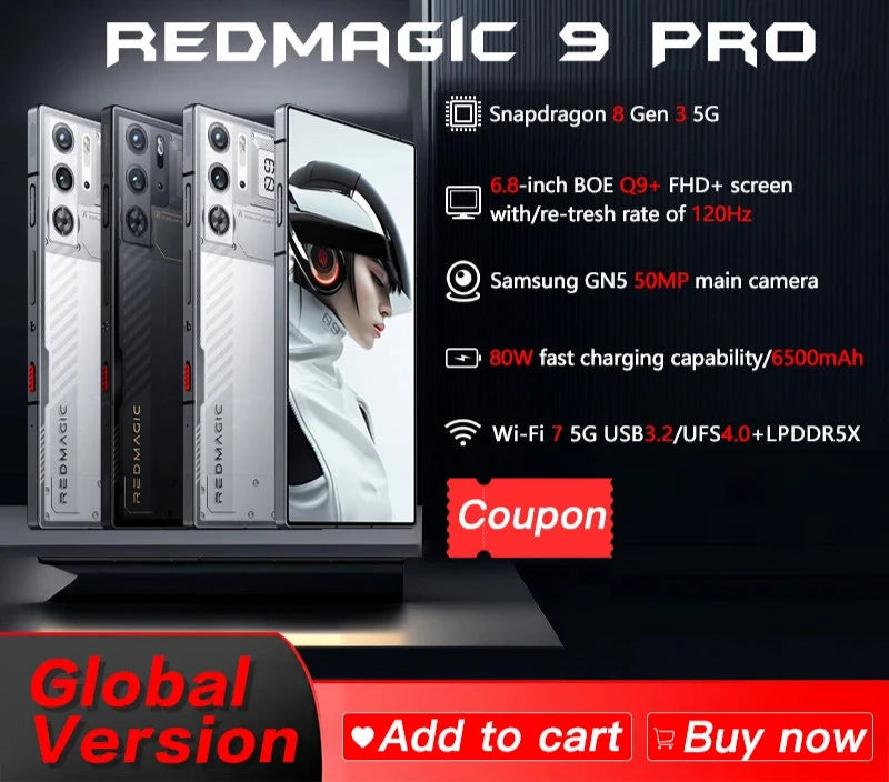 Original Global Version RedMagic 9 Pro 5G Phone