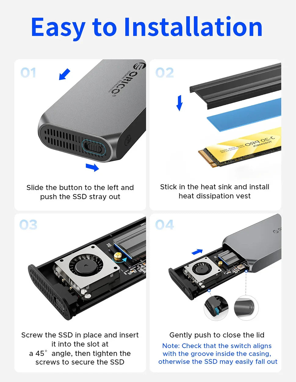 New ORICO 40Gbps M.2 NVMe SSD