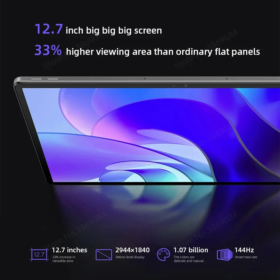 12.7" 144Hz Screen 10200mAh 13MP Camera Android ZUI 15 Tablet