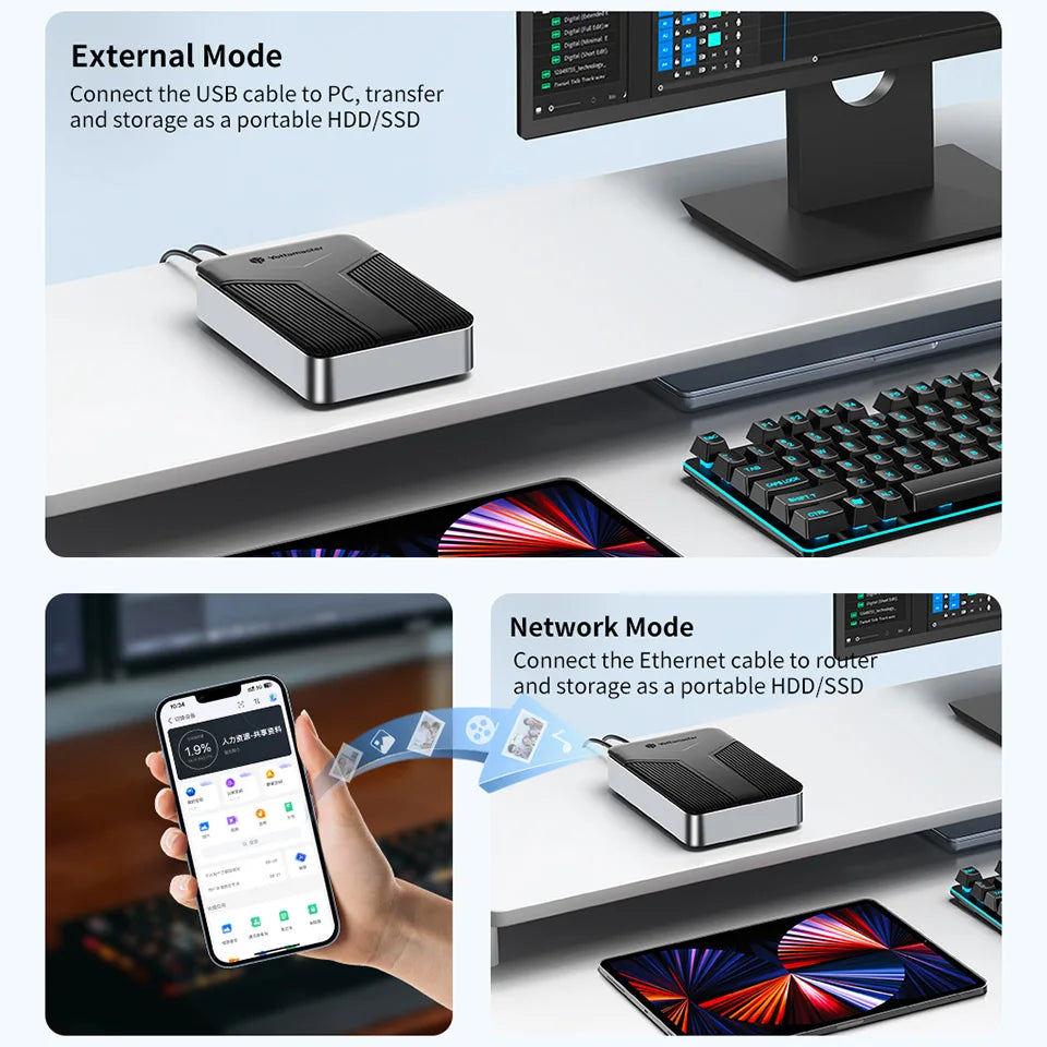 New Wireless HDD External Case Hard Disk