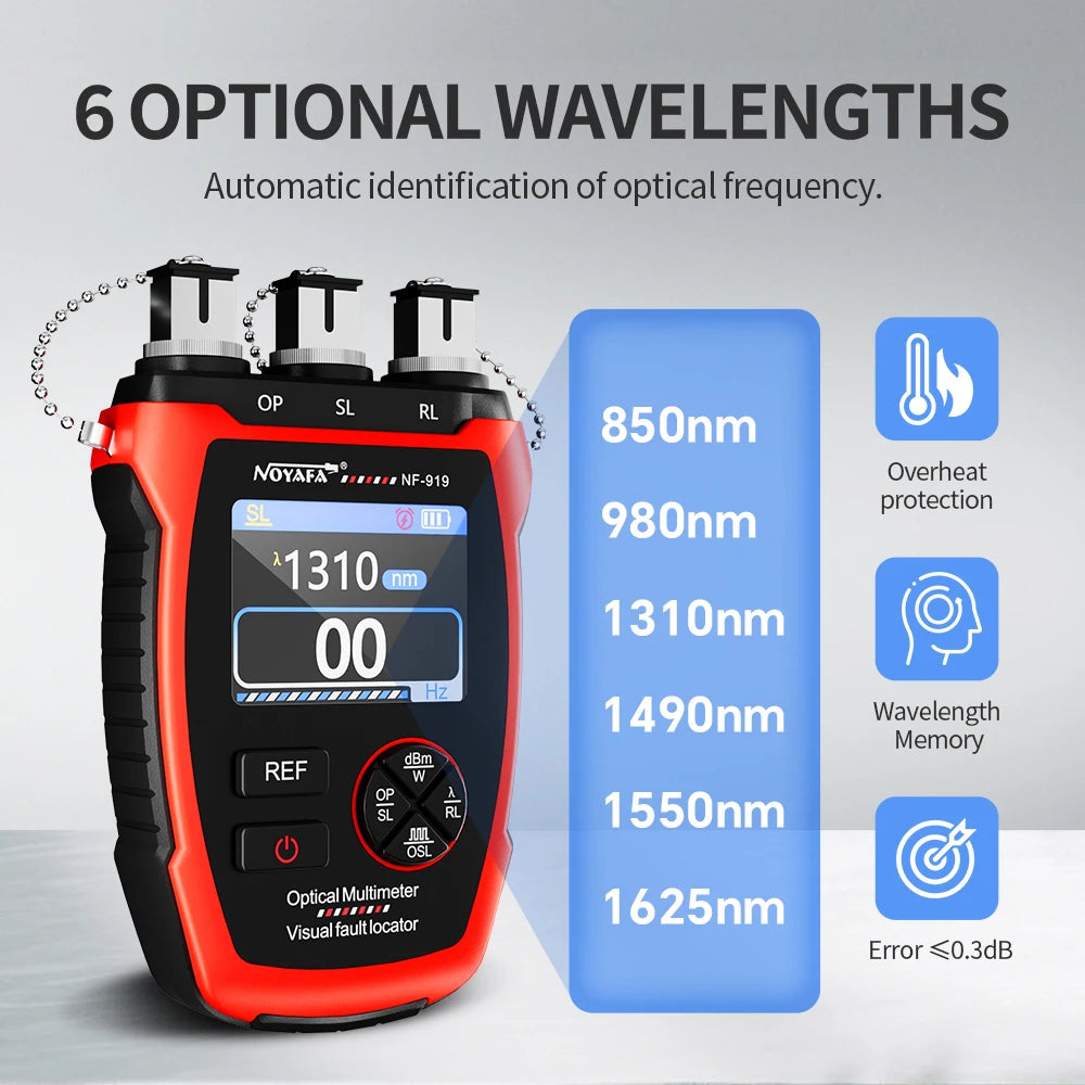 NF-919 Mini Optical Power Meter Visual Fault Locator Network Cable Test