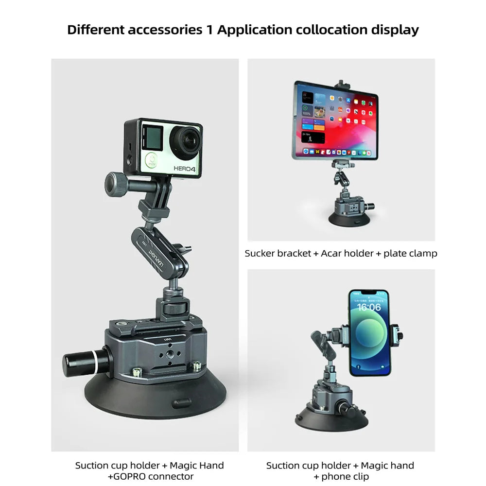 Car Suction Cup Phone Action Camera Holder