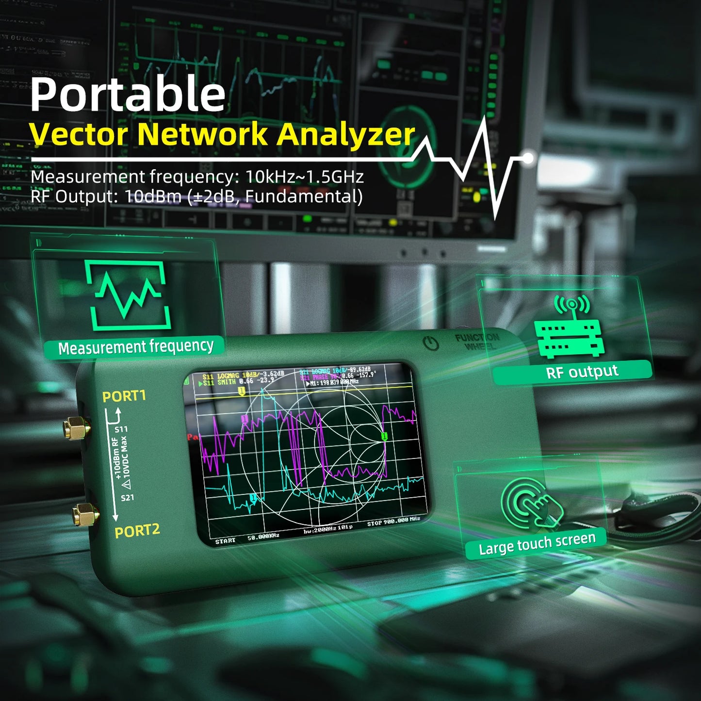 2024 New NanoVNA-P5 3.98 Inch Vector Network Analyzer