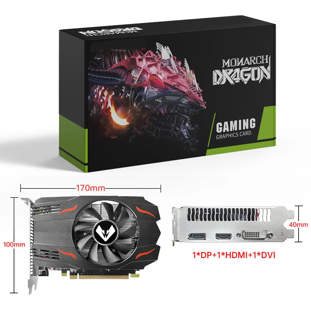 MOUGOL Original AMD GPU Radeon RX 550 4G Graphics Card