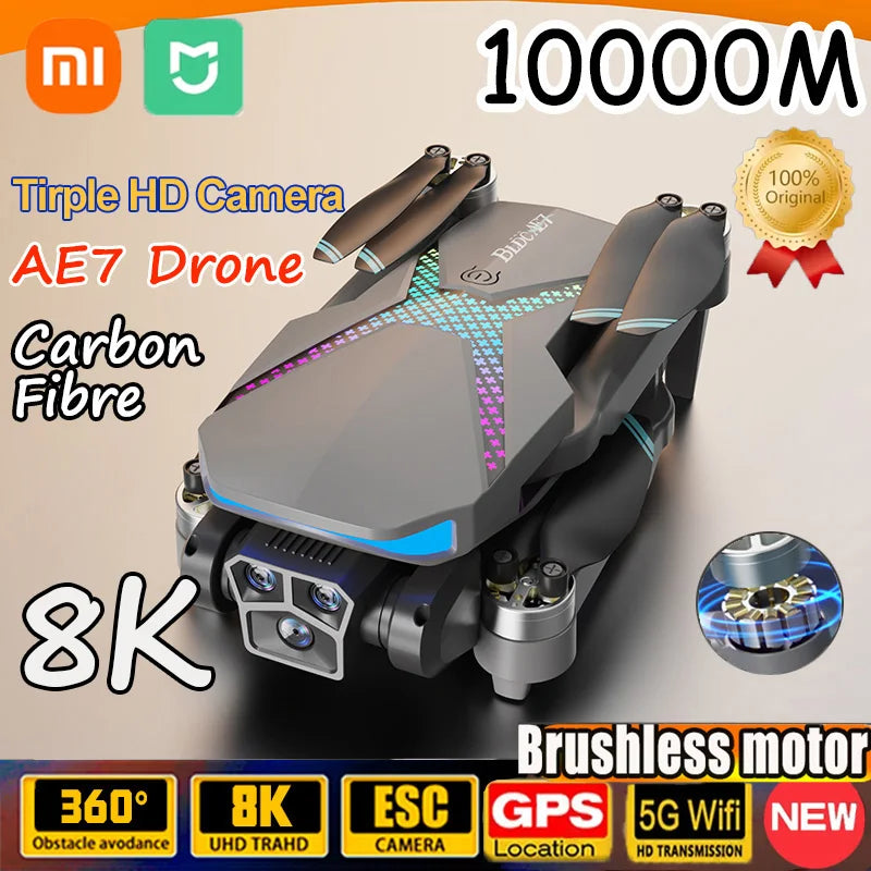 Xiaomi AE7 Drone HD8K Profesional Triple Camera