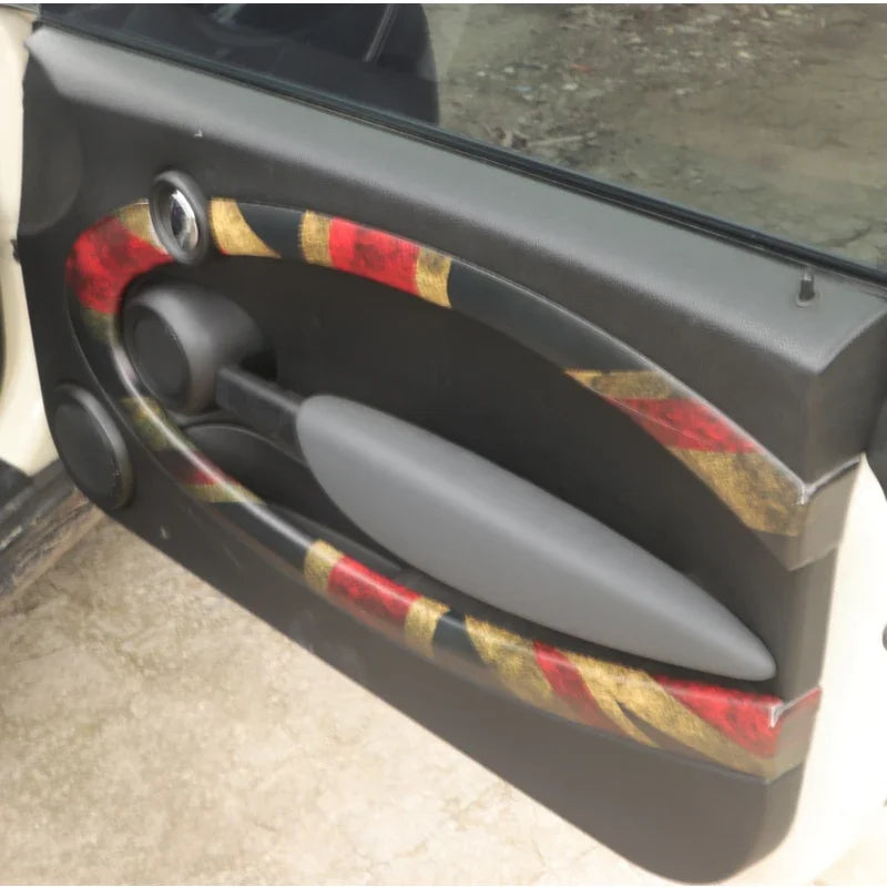 Car door panel Leather Sticker