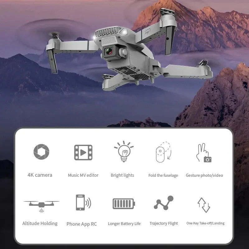 KDBFA 2024 New E88 Pro WIFI FPV Drone