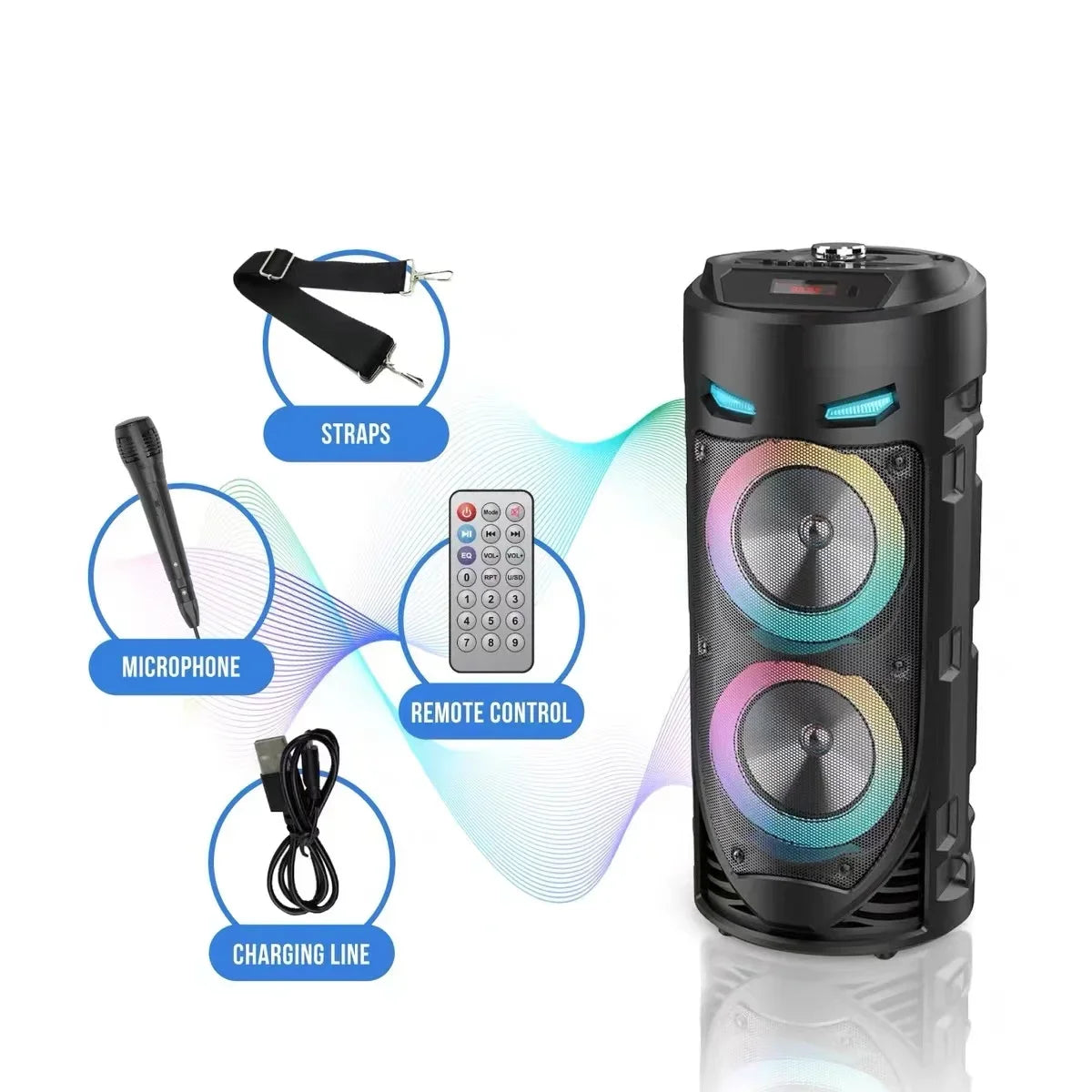 Outdoor Subwoofer Party Performance Bluetooth Speaker