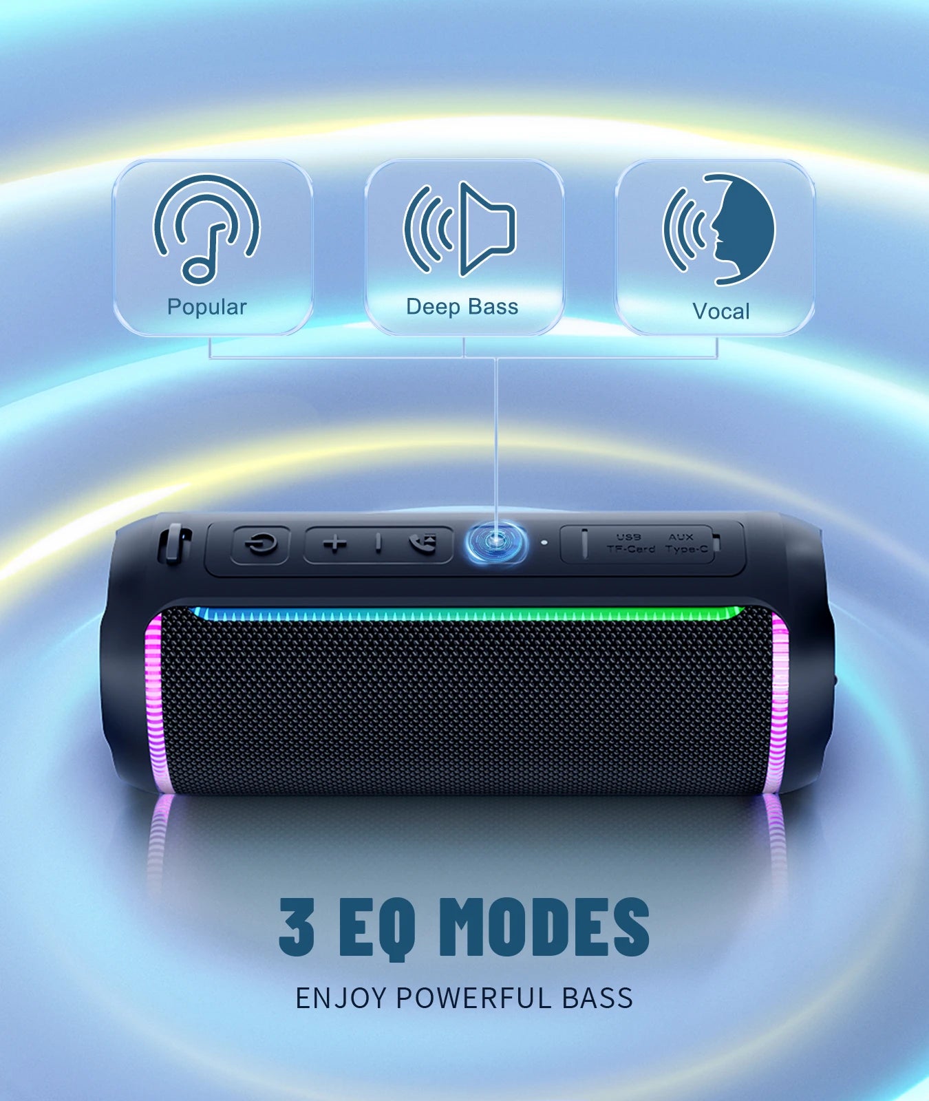 40W Powerful Wireless IPX7 Waterproof Speaker