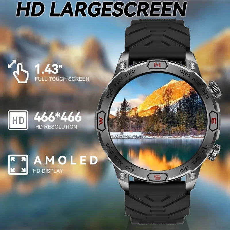 2024 New Outdoor Military GPS Smart Watch