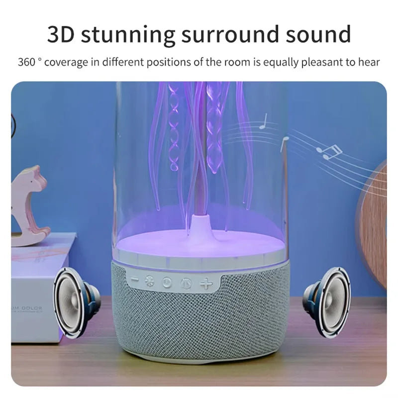 K19 Creative Portable Colorful Jellyfish Lamp Bluetooth Speaker