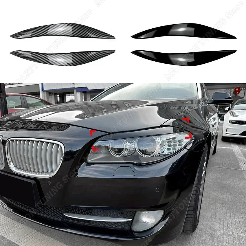 Eye Lid Trim Sticker Gloss Black ABS Car Accessories