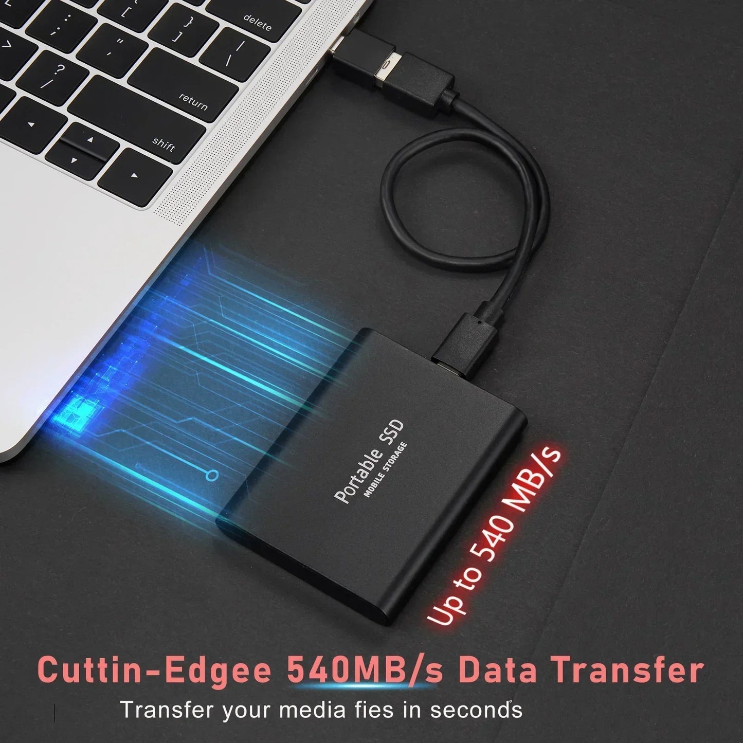 New Portable SSD 2TB External Solid State Drive